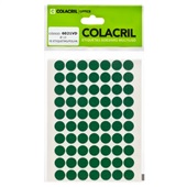 Etiqueta Adesiva Redonda 13mm Verde PT 420 UN Colacril