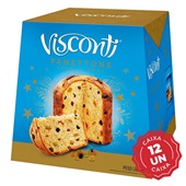 Panettone Frutas 750g CX 12 UN Visconti