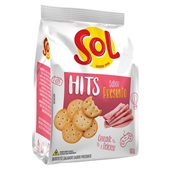 Biscoito Hits Sabor Presunto 80g 1 PT Sol