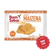 Biscoito Maizena Sachê 9g CX 180 UN Bom Sabor