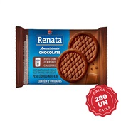 Biscoito Amanteigado Chocolate Sachês com 8,8g CX 280 UN Renata