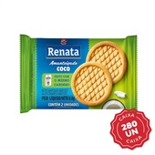 Biscoito Amanteigado Coco Sachês com 8,8g CX 280 UN Renata