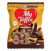 Bala com Recheio de Leite com Chocolate 500g 1 PT My Toffee