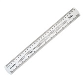Régua Flexível 30cm Cristal 1 UN Waleu