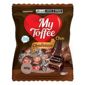 Bala Recheada Chocolate 500g 1 PT My Toffee