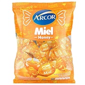 Bala Recheada de Mel 600g 1 UN Arcor