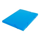 Pasta Polionda Ofício 245x20x335mm Azul 1 UN Polibras