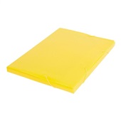 Pasta Polionda Ofício 245x20x335mm Amarelo 1 UN Polibras