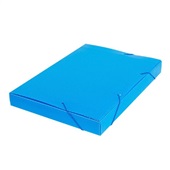 Pasta Polionda Ofício 245x35x340mm Azul 1 UN Polibras