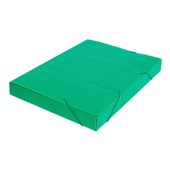 Pasta Polionda Ofício 245x35x340mm Verde UN Polibras
