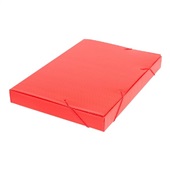 Pasta Polionda Ofício 245x35x340mm Vermelho 1 UN Polibras