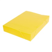 Pasta Polionda Ofício 245x55x340mm Amarelo 1 UN Polibras