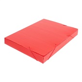 Pasta Polionda Ofício 245x55x340mm Vermelho 1 UN Polibras
