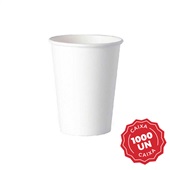 Copo de Papel com Parede Simples 110ml a 120ml Branco CX 1000 UN Azeve