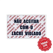 Etiqueta Lacre para Embalagem 50mm x 30mm 1000 UN Mix Etiquetas