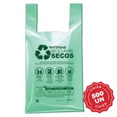 Sacola Plástica 48x55cm Verde PT Com 500 UN Altaplast