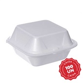 Hamburgueria Branco 146x146x92mm 100 UN Copobrás