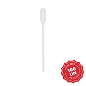 Palheta Plástica para Café Branca 7,5CM PT 100 UN Gool