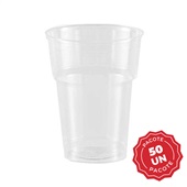 Copo Plástico 300ml Transparente PT 50 UN Copaza