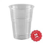 Copo Plástico 200ml Transparente PT 50 UN Copaza