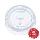 Tampa Plástica Transparente PP 120ml PT 50 UN Copobras