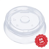 Tampa Plástica Transparente PP 360ml PT 50 UN Copobrás