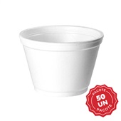 Pote Isopor EPS Térmico Branco 180ml PT 50 UN Copobras