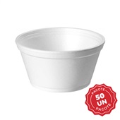 Pote Isopor Térmico Branco 240ml PT 50 UN Copobras