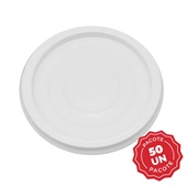 Tampa de Plástico Transparente 180ml PT 50 UN Ultra
