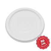 Tampa de Plástico Transparente 120ml PT 50 UN Ultra