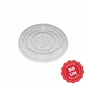 Tampa para Pote Pet Transparente 44ml 50 UN Bompack