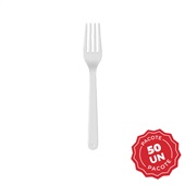 Garfo Descartável para Refeição PT 50 UN Strawplast