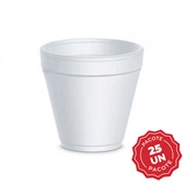 Copo Térmico EPS 60ml Branco PT 25 UN Copobras