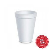 Copo Térmico EPS 240ml Branco PT 25 UN Copobras
