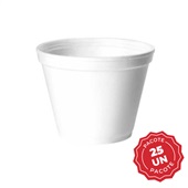 Pote Plástico EPS Térmico Branco 360ml PT 25 UN Copobras