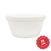 Pote Térmico EPS 240ml Branco PT 25 UN Ultra