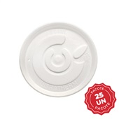 Tampa de Plástico Branca 240ml PT 25 UN Ultra