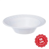 Prato Descartável Fundo 15cm PT 10 UN Kerocopo