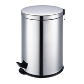 Lixeira Redonda com Pedal 20L Inox 1 UN Lar Plásticos