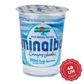 Água Mineral sem Gás Copo 200ml CX 48 UN Minalba