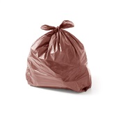 Saco de Lixo 40L Marrom 60x60cm PT 100 UN Poliplast