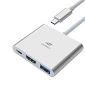 Hub USB-C 3.0 HDMI 3 Portas HU-D10SI 1 UN C3Tech