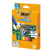 Lápis de Cor Sextavado Premium Kids 36 Cores Bic