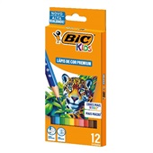 Lápis de Cor Sextavado Premium Kids 12 Cores Bic