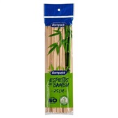 Espeto de Bambu 25cm PT 50 UN Bompack