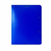 Pasta Aba Elástico A4 Retrô Azul 1 UN Plascony