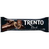 Wafer Recheado Sabor Chocolate Dark 29g 1 UN Trento