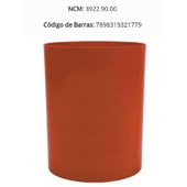Cesto de Lixo sem Tampa Vermelho 14L 1 UN Bralimpia