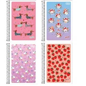 Caderno Espiral Capa Flexível 1/4  80 FL Spice Sortidos 1 UN Tilibra