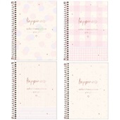 Caderno Espiral Capa Dura 80 FL Soho Sortidos 1 UN Tilibra